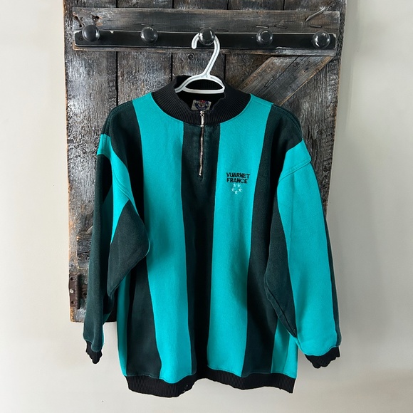 Men's Vintage Vuarnet Half Zipper Sweatshirt - Picture 1 of 4